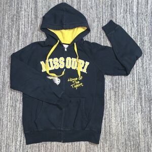 College Classics Womens Medium Missouri Tigers Zip‎ Up Hoodie Big Mascot College